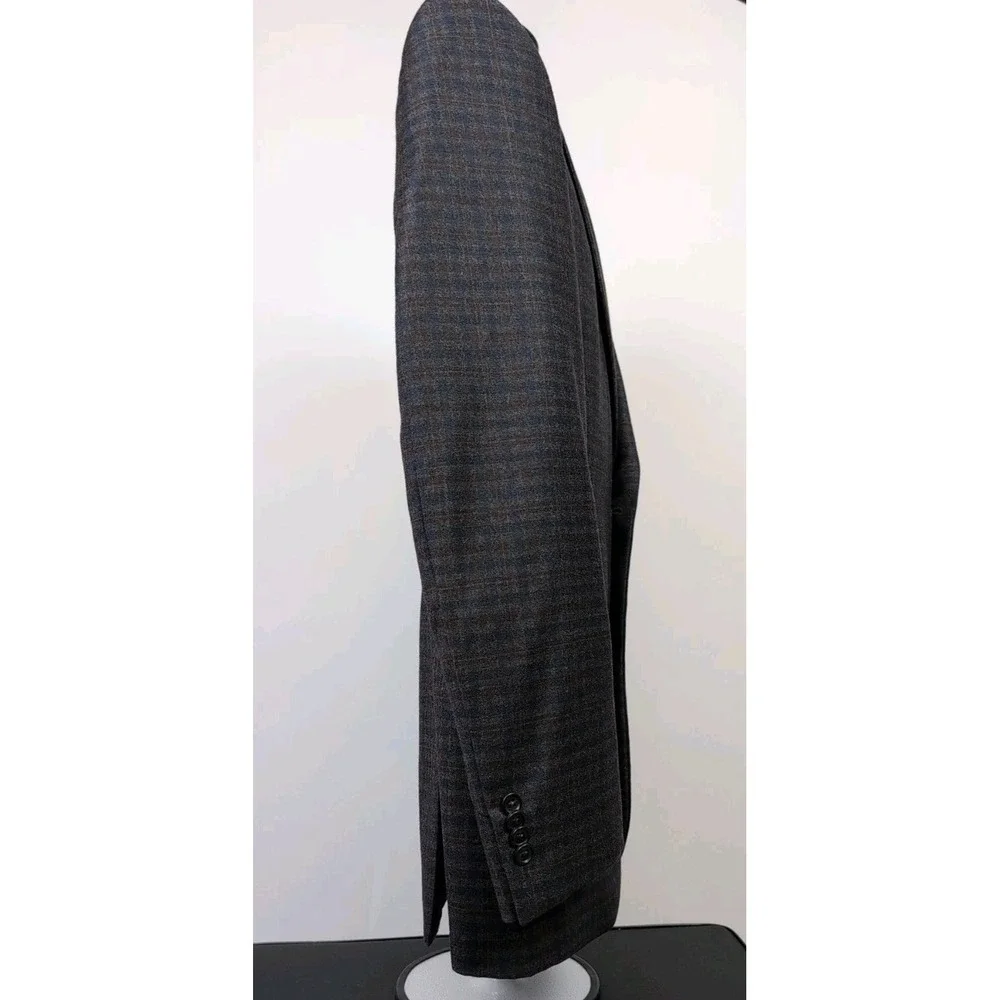 Jos A Bank‎ Reserve E. Thomas Cashmere Wool Check Sport Coat Sz 42L Tailored Fit